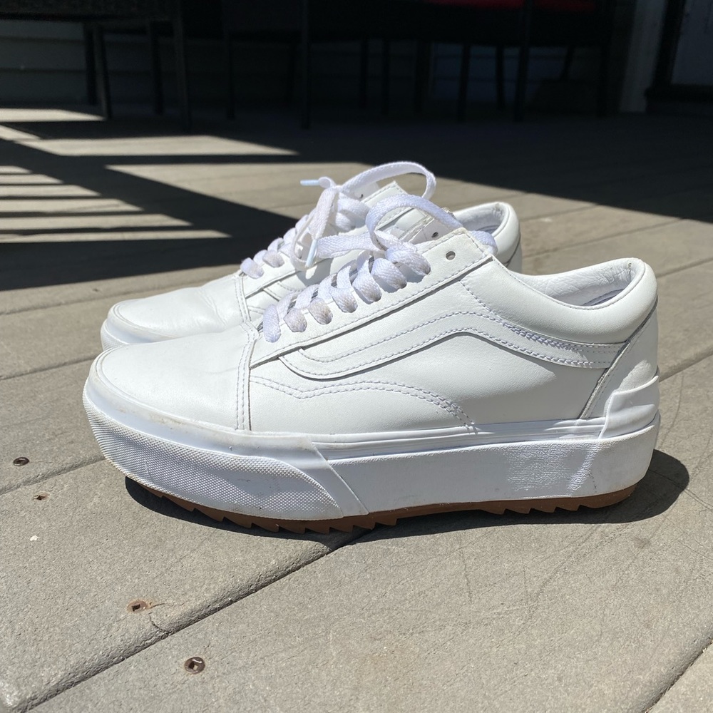 Platform White vans